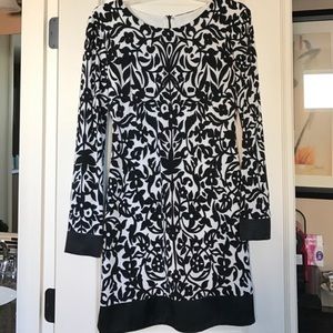 Classy black and white dress